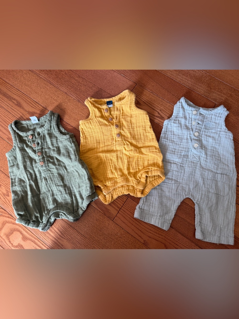 Old Navy and Roots Baby Romper Set Gender Neutral Size 0-3 Months